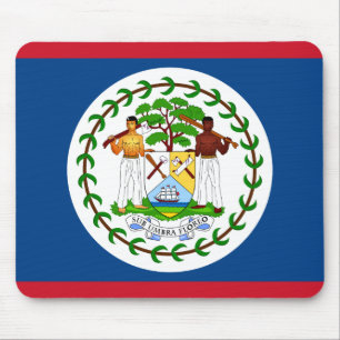 Belize-Flagge Mousepad