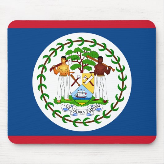 Belize-Flagge Mousepad (Vorne)