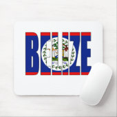 Belize-Flagge Mousepad (Mit Mouse)