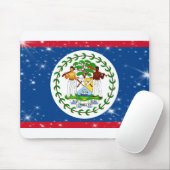 Belize-Flagge Mousepad (Mit Mouse)