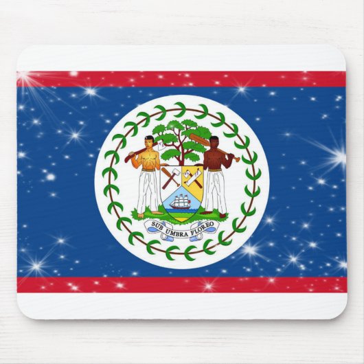 Belize-Flagge Mousepad (Vorne)