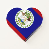 Belize-Flagge Notizblock (Rückseite)