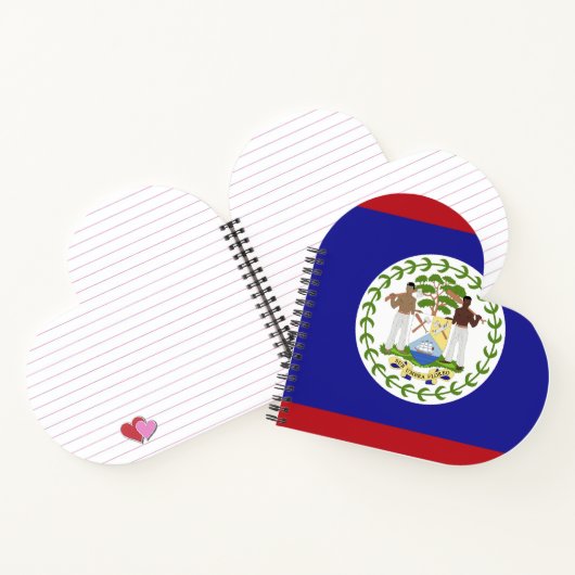 Belize-Flagge Notizblock (Innenseite)