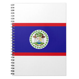 Belize-Flagge Notizblock
