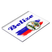Belize-Flagge Notizblock (Linke Seite)