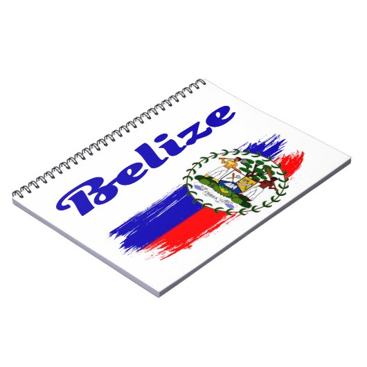 Belize-Flagge Notizblock (Linke Seite)