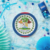 Belize-Flagge Pappteller (Party)