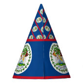 Belize-Flagge Partyhütchen (Rückseite)