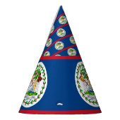 Belize-Flagge Partyhütchen (Links)