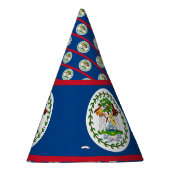Belize-Flagge Partyhütchen (Rechts)