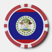 Belize-Flagge Pokerchips (Vorderseite)