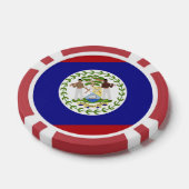 Belize-Flagge Pokerchips (Einzeln)