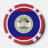 Belize-Flagge Pokerchips (Rückseite)