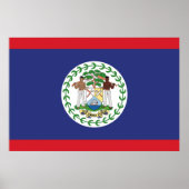 Belize-Flagge Poster (Vorne)