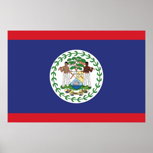 Belize-Flagge Poster (Vorne)