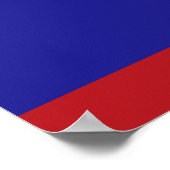 Belize-Flagge Poster (Ecke)
