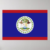 Belize-Flagge Poster (Vorne)
