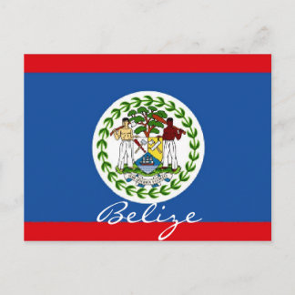 Belize-Flagge Postkarte