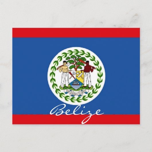 Belize-Flagge Postkarte (Vorderseite)