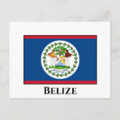 Belize-Flagge Postkarte (Vorderseite)