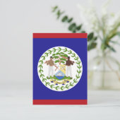Belize-Flagge Postkarte (Stehend Vorderseite)