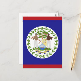 Belize-Flagge Postkarte