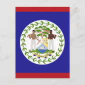 Belize-Flagge Postkarte (Vorderseite)