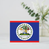 Belize-Flagge Postkarte (Stehend Vorderseite)