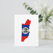 Belize-Flagge Postkarte (Stehend Vorderseite)