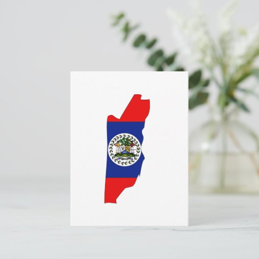 Belize-Flagge Postkarte (Stehend Vorderseite)