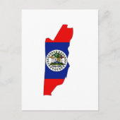 Belize-Flagge Postkarte (Vorderseite)