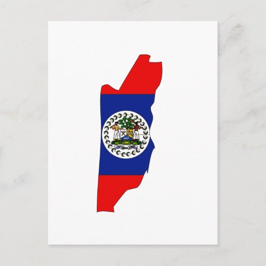 Belize-Flagge Postkarte (Vorderseite)