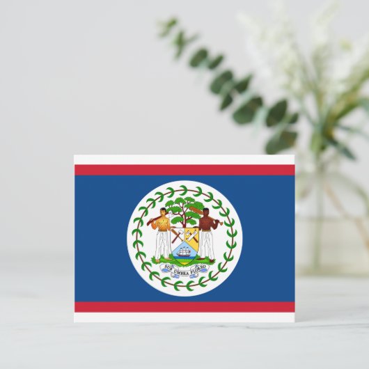 Belize-Flagge Postkarte (Stehend Vorderseite)