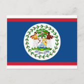 Belize-Flagge Postkarte (Vorderseite)