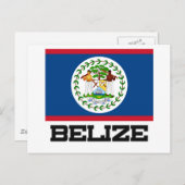 Belize-Flagge Postkarte (Vorne/Hinten)
