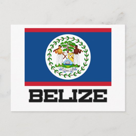 Belize-Flagge Postkarte (Vorderseite)