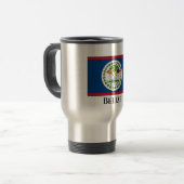 Belize-Flagge Reisebecher (Vorderseite Links)
