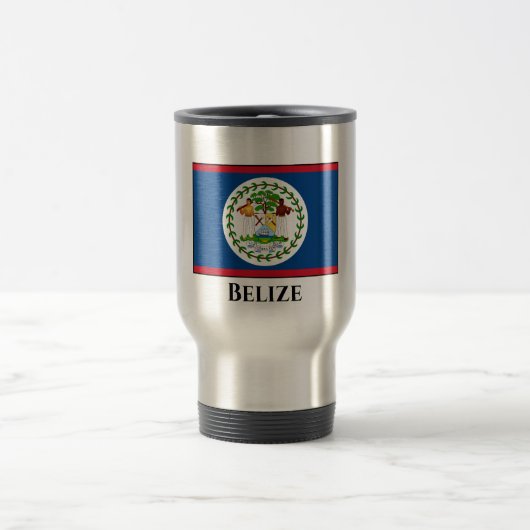 Belize-Flagge Reisebecher (Mittel)