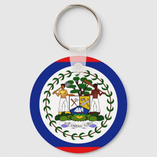 Belize-Flagge Schlüsselanhänger (Vorderseite)