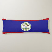 Belize-Flagge Seitenschläferkissen (Rückseite)