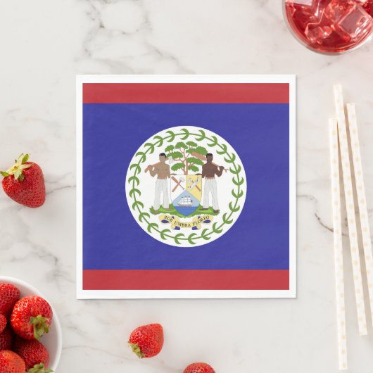 Belize-Flagge Serviette (Beispiel)