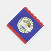 Belize-Flagge Serviette (Ecke)