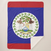 Belize-Flagge Sherpadecke (Vorderseite)