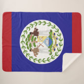 Belize-Flagge Sherpadecke (Vorderseite (Horizontal))