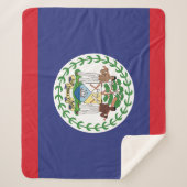 Belize-Flagge Sherpadecke (Vorderseite)