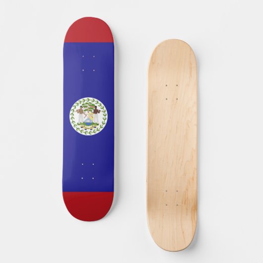 Belize-Flagge Skateboard (Vorderseite)