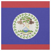 Belize-Flagge Stoff (Nahaufnahme)