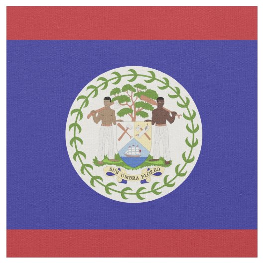 Belize-Flagge Stoff (Nahaufnahme)