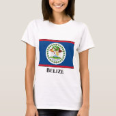 Belize-Flagge T-Shirt (Vorderseite)