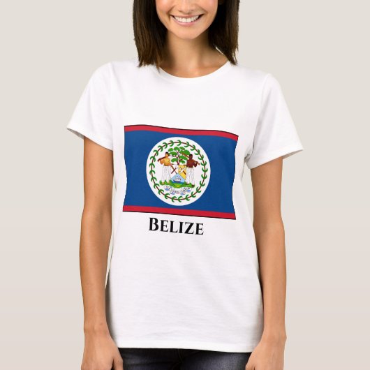 Belize-Flagge T-Shirt (Vorderseite)